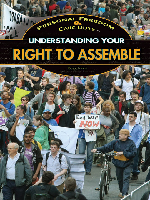 Title details for Understanding Your Right to Assemble by Carol Hand - Available